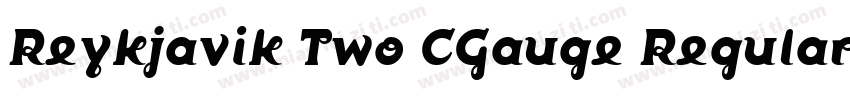 Reykjavik Two CGauge Regular字体转换